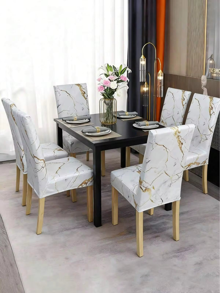 1/4pcs Middle Eastern Style Stretch Digital Print Chair Cover, Washable High Back Chair Protector, Suitable For Living Room, Home, Dining Room, Party, Holiday Decor
